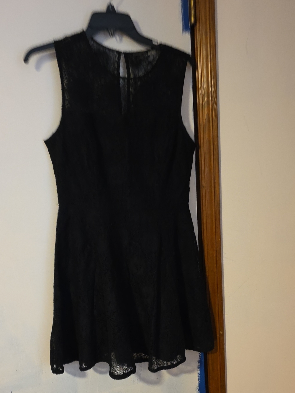 Banana Republic Black Lace Sleeveless Mini Dress